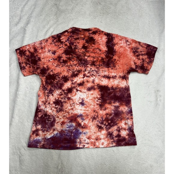 Vtg 90s Fear No Evil Luke 10.19 Jesus Single Stitch Tie-Dye T-Shirt Size Large - Picture 9 of 10